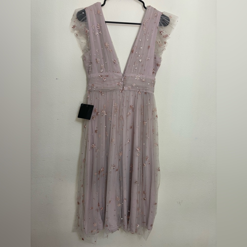 Soieblu Lavender Glitter Midi Dress - Picture 2 of 6